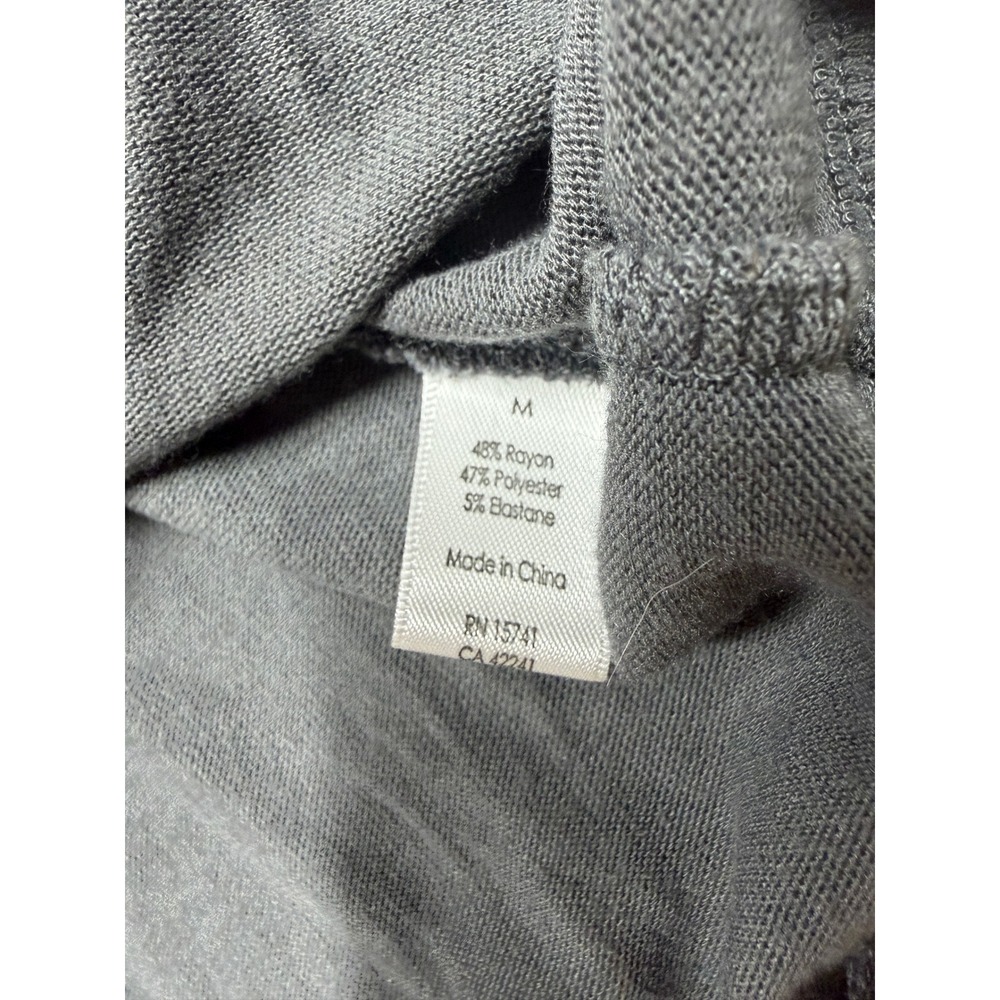 PJ Salvage Heart‎ Pajama Sweater Womens Medium Gray Long Sleeve Rayon Sleepwear - Picture 5 of 6